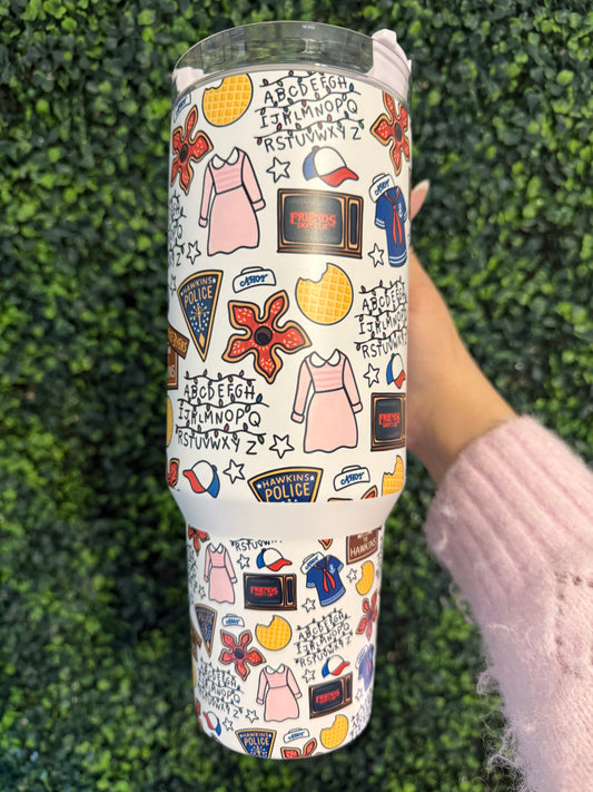 Stranger Things Glow-in-the-dark 40oz Insulated Tumbler Demogorgon