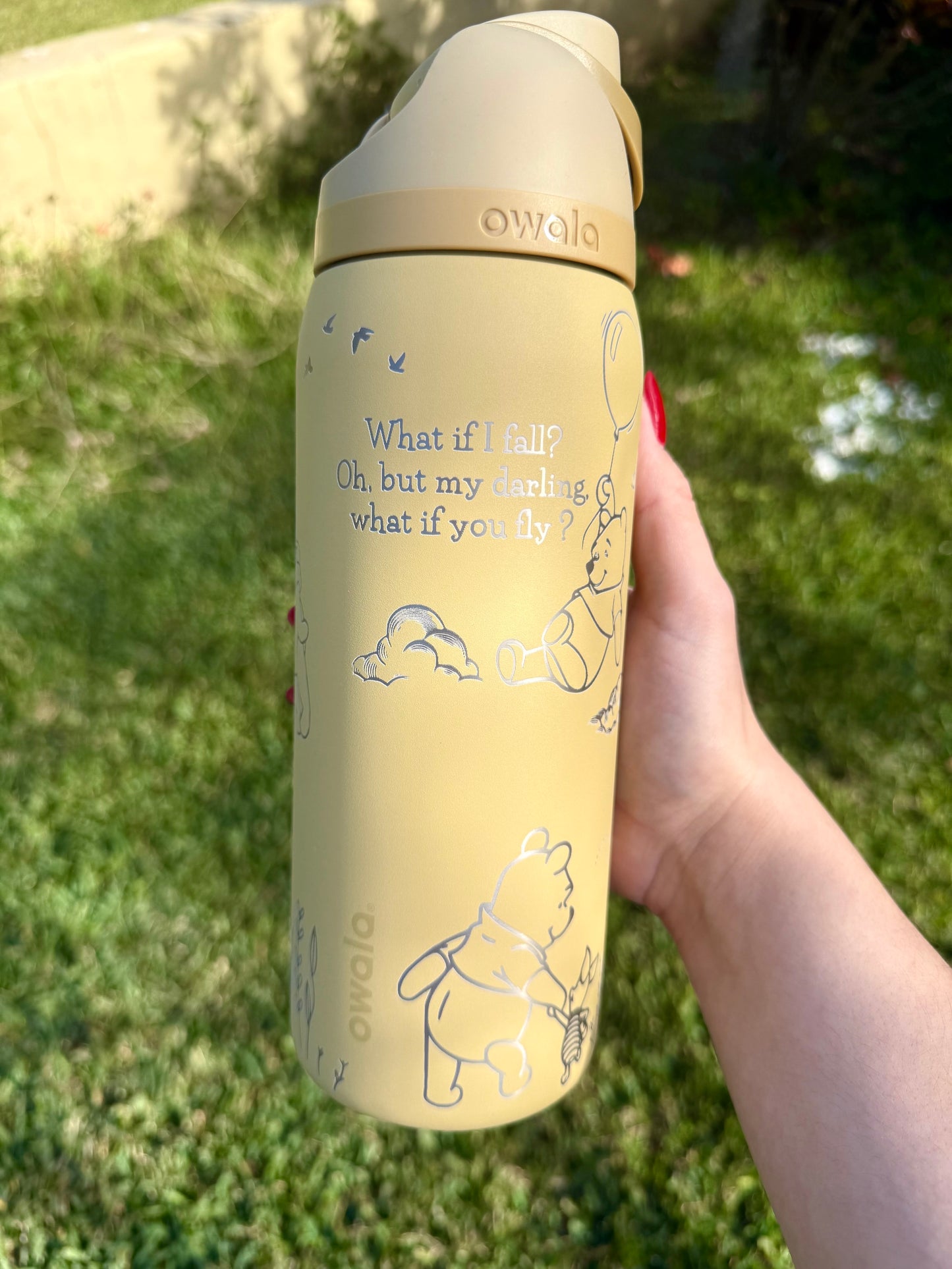 Winnie the Pooh Engraved Owala Free Sip
