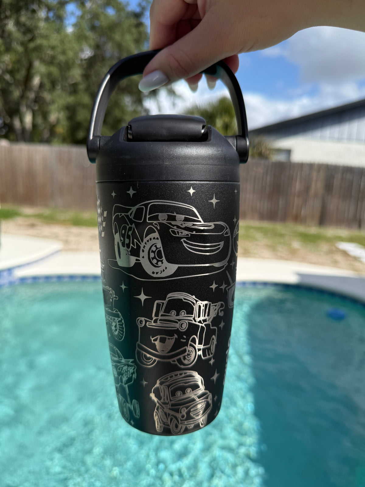 Car Engraved Owala Sip Sway 18oz