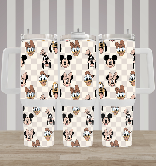 Disney Mashup Neutral Aesthetic, 40oz Tumbler