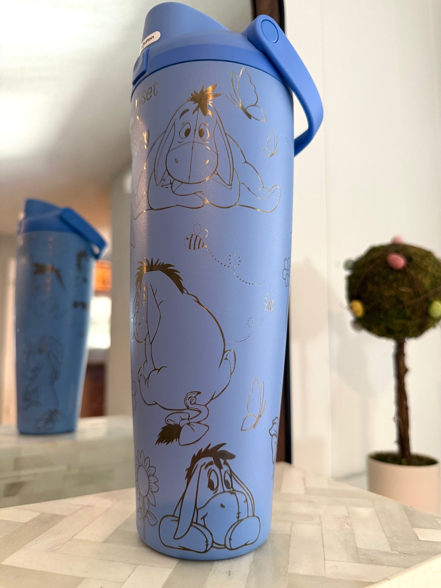 Eyeore Engraved Owala Free Sip, Pooh and Friends