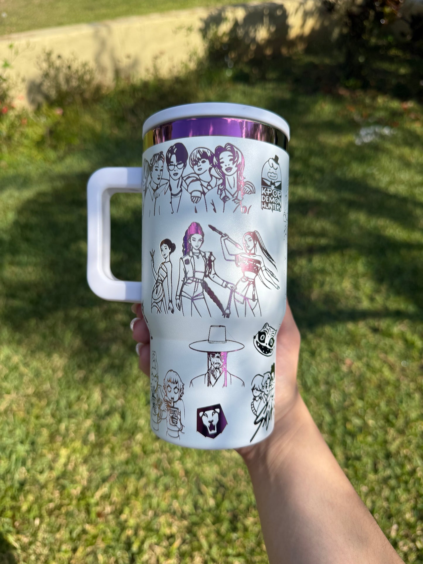 Demon Hunters Tumbler, Kpop 20oz Engraved Cup