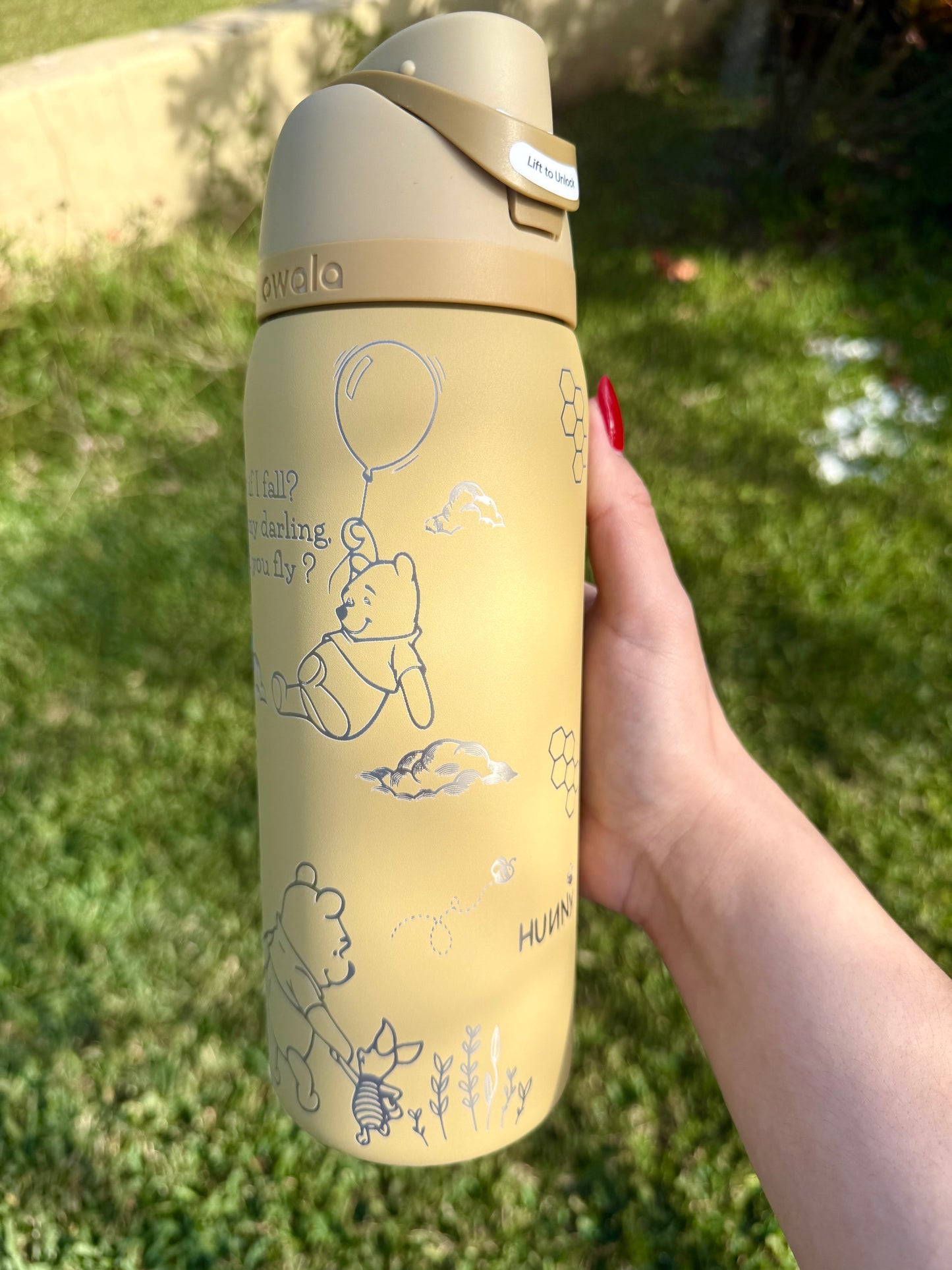 Winnie the Pooh Engraved Owala Free Sip