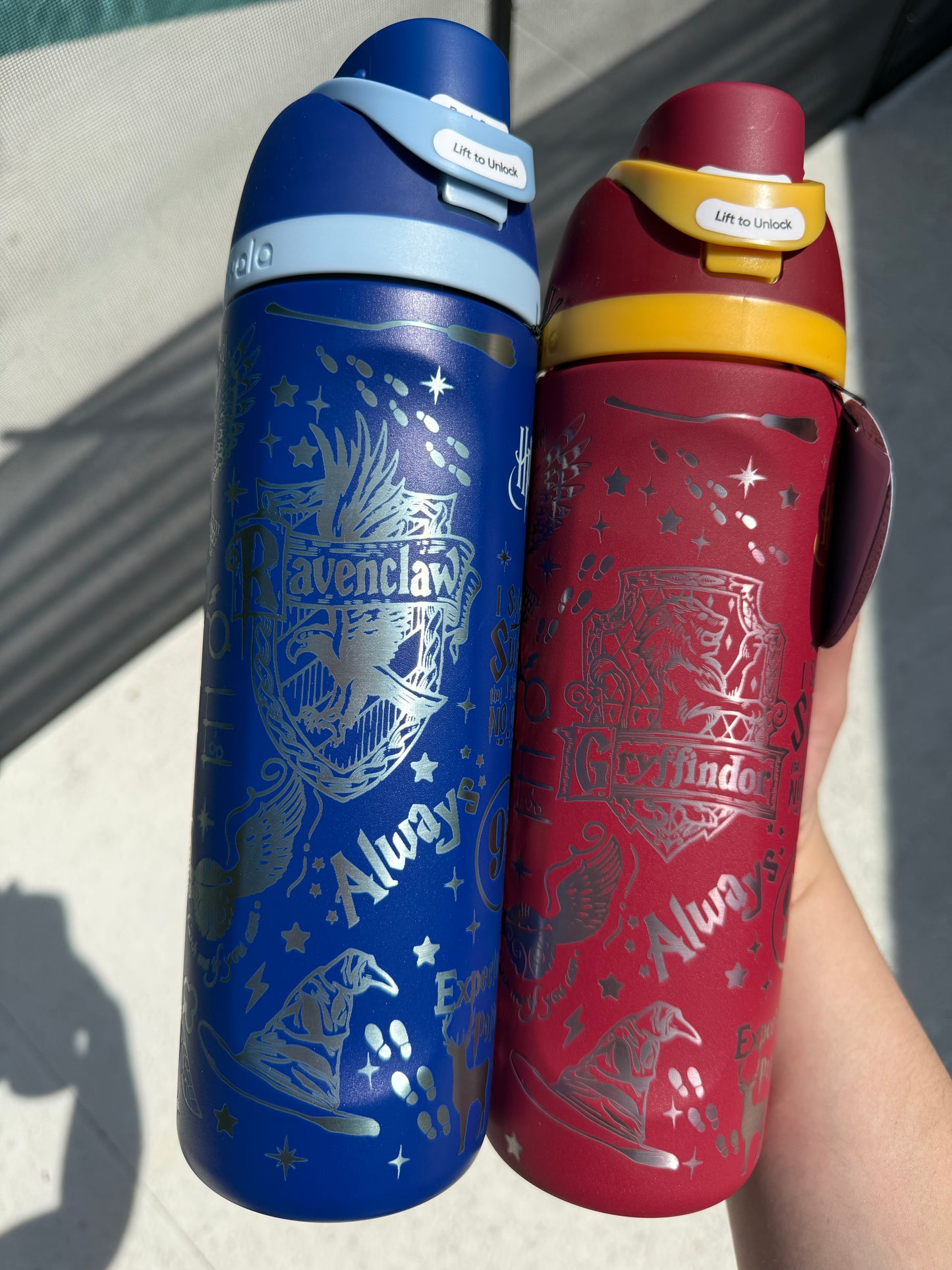 Harry Potter Engraved Owala FreeSip, Gryffindor or Ravenclaw or Hufflepuff