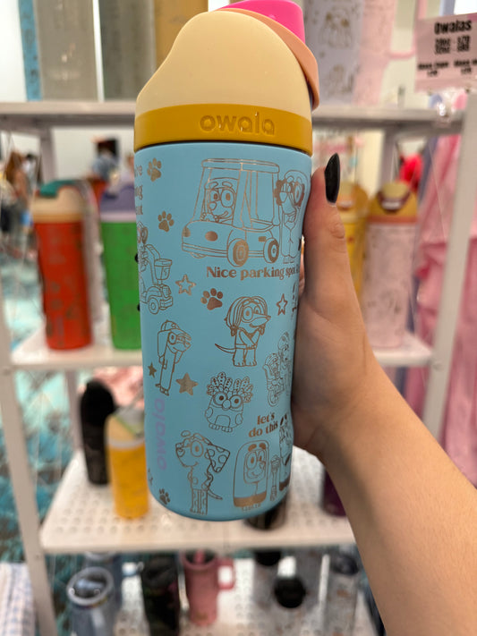 Kids Owala FreeSip 16oz, Disney Bluey Mashup