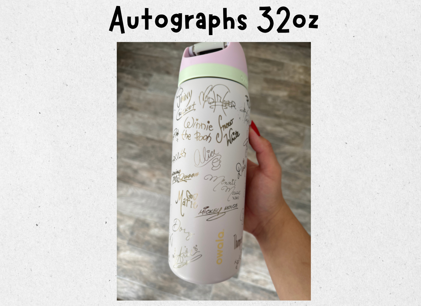 Autographs Engraved 32oz Owala Free Sip