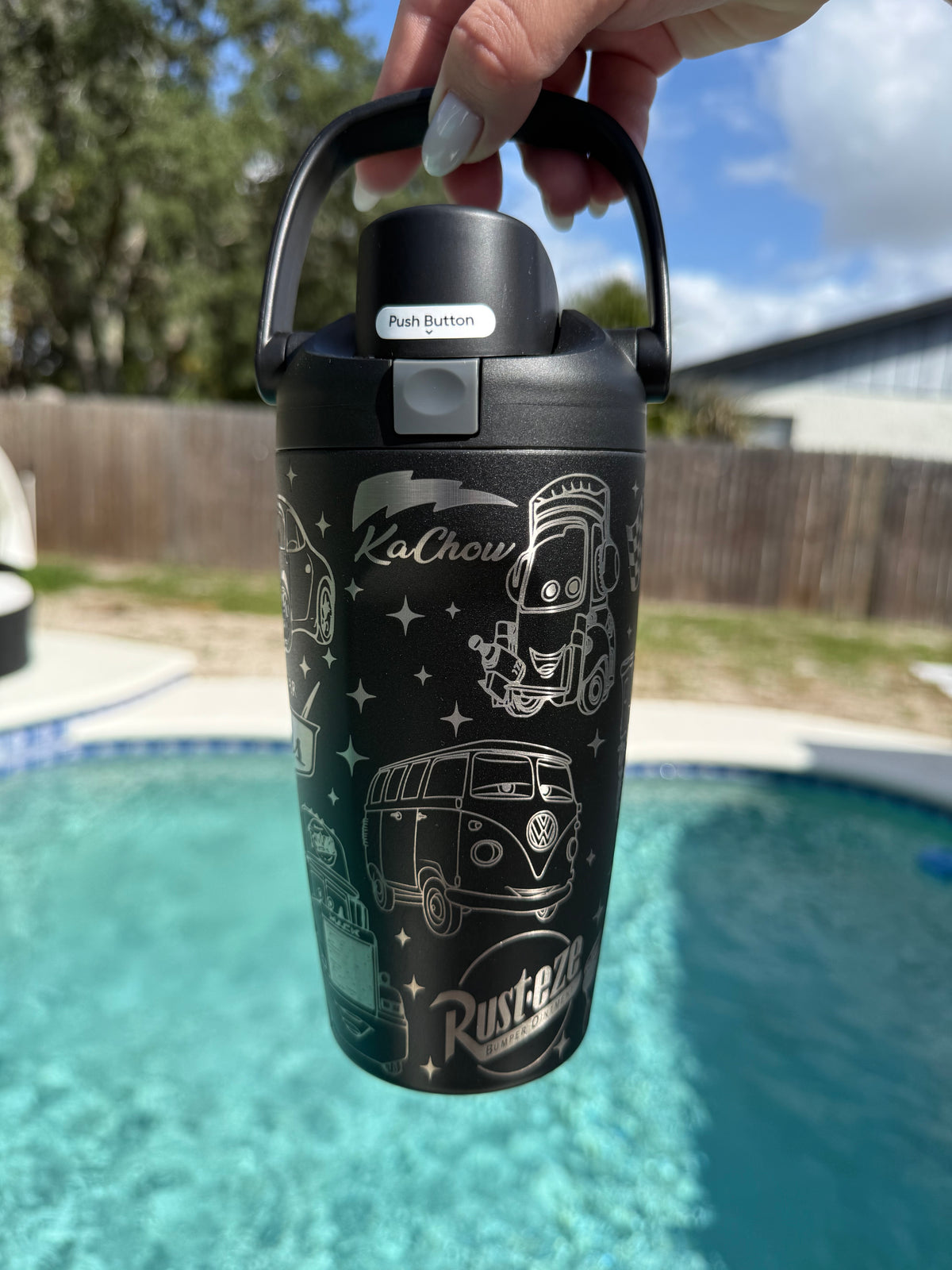 Car Engraved Owala Sip Sway 18oz