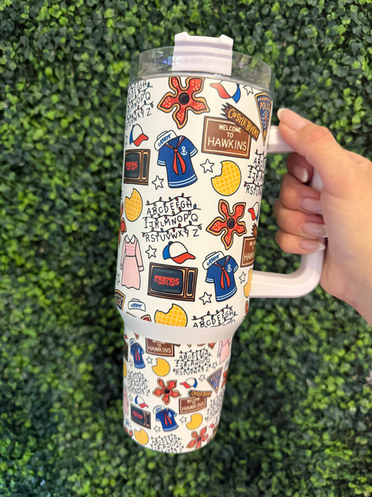 Stranger Things Glow-in-the-dark 40oz Insulated Tumbler Demogorgon