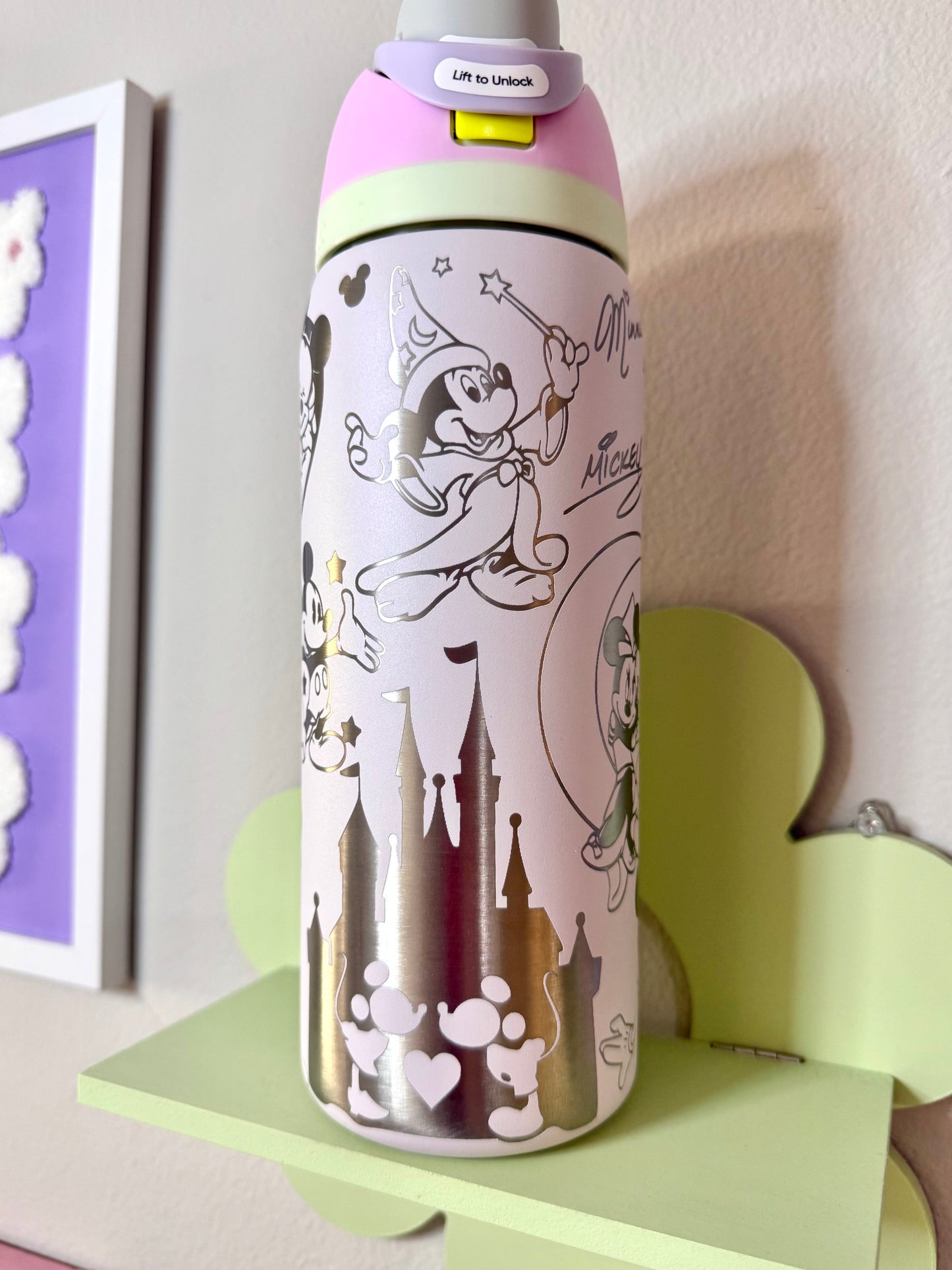Disney Mickey Minnie Owala Engraved Free Sip, 32oz