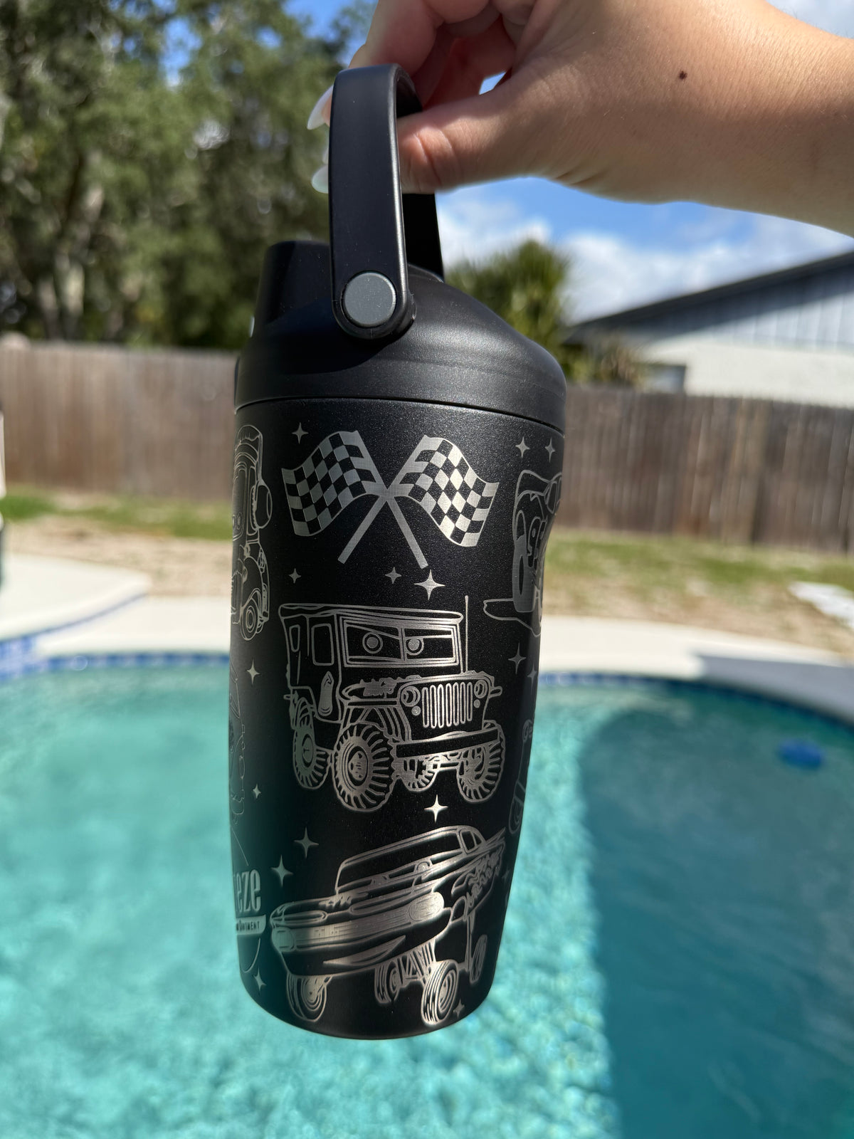 Car Engraved Owala Sip Sway 18oz