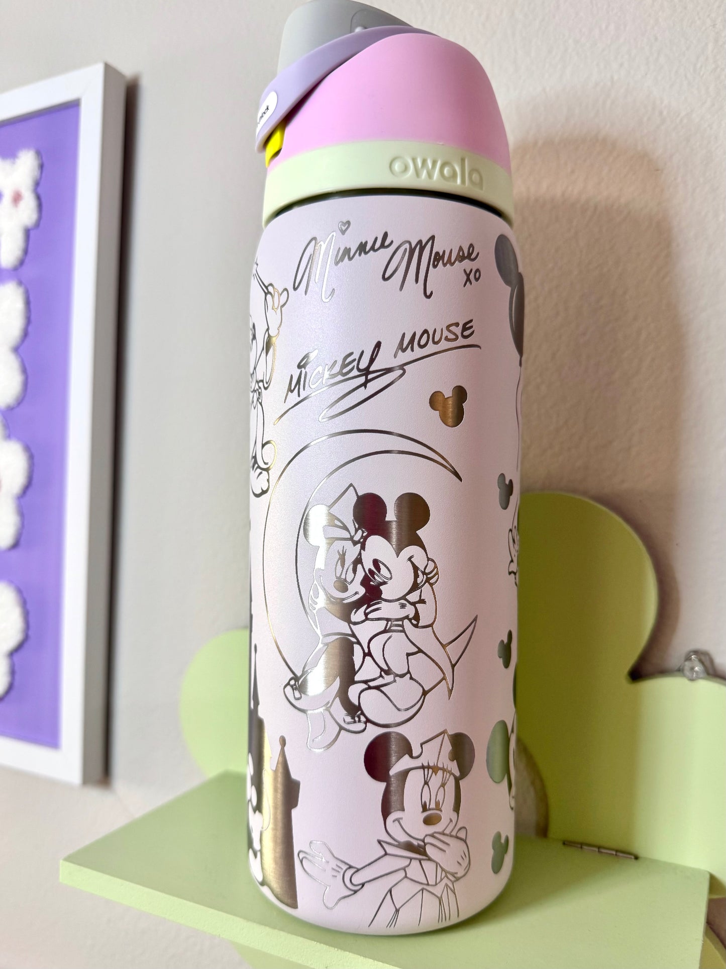 Disney Mickey Minnie Owala Engraved Free Sip, 32oz