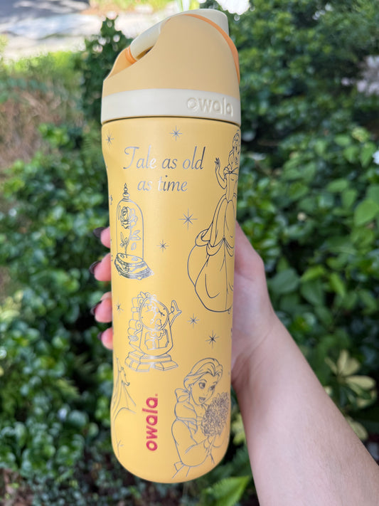 Disney Beauty and the Beast Owala FreeSip 24oz