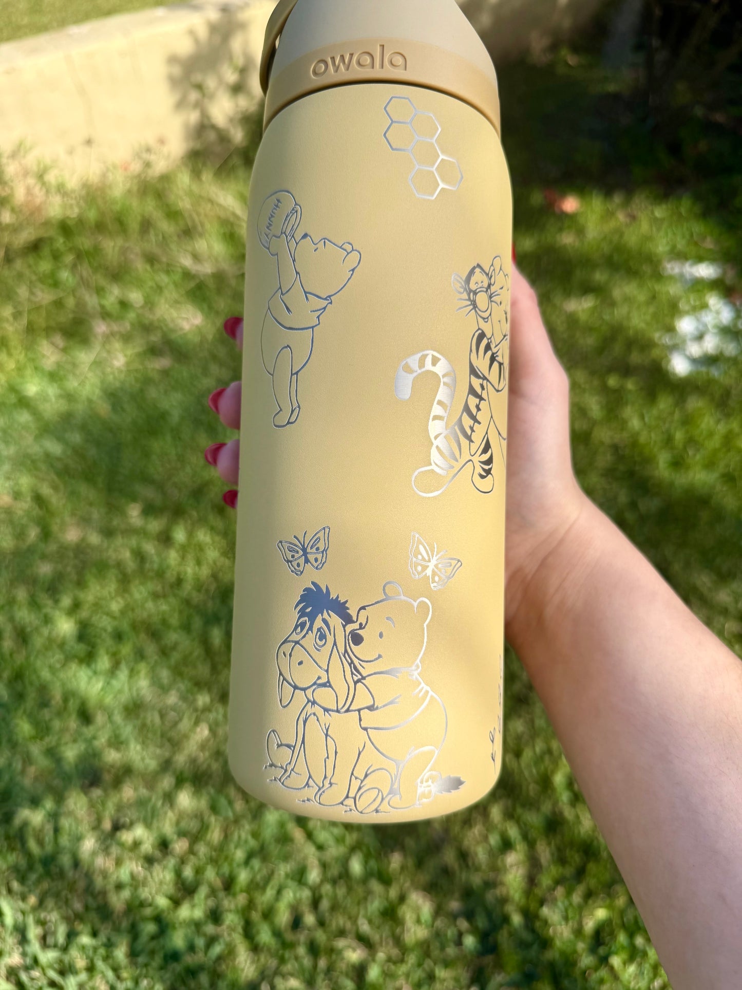 Winnie the Pooh Engraved Owala Free Sip