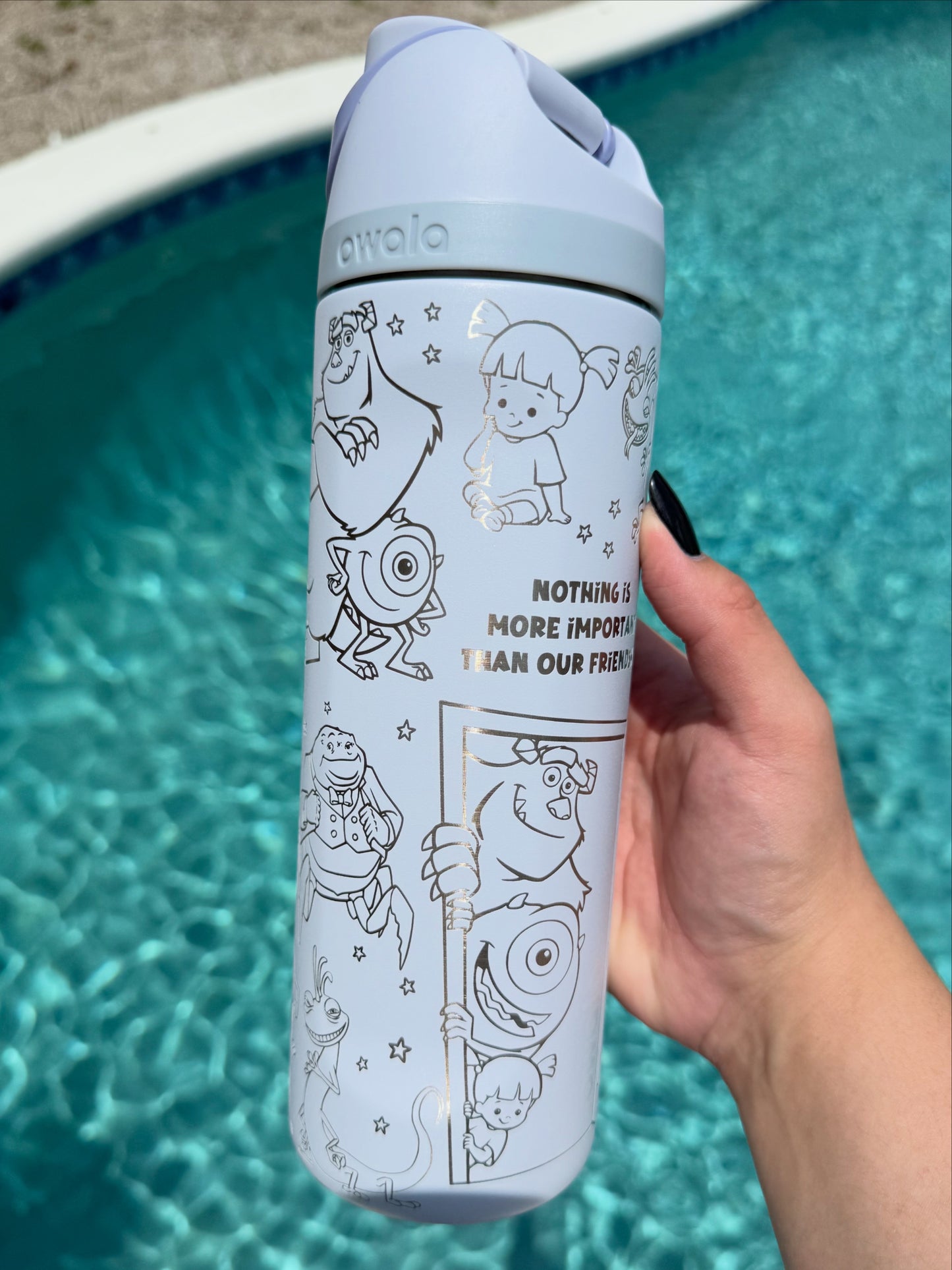 Engraved Owala Sulli and Friends Free Sip 24 or 32oz