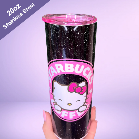 Hello Kitty Personalized 20oz with Pink lid Starbucks Stainless Steel w/ Straw perfect gift for her