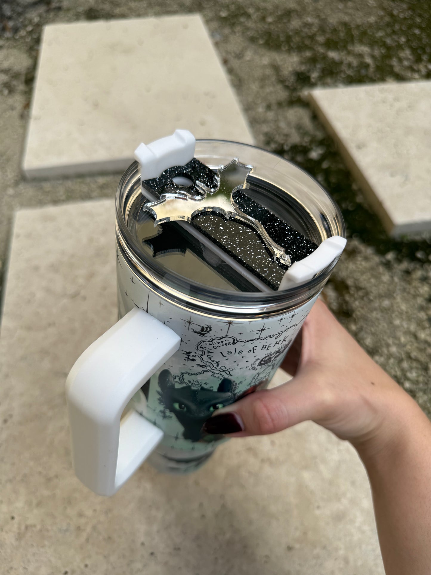 Dragon Acrylic Tumbler Topper - Fits 40oz Stanley/or Dupe