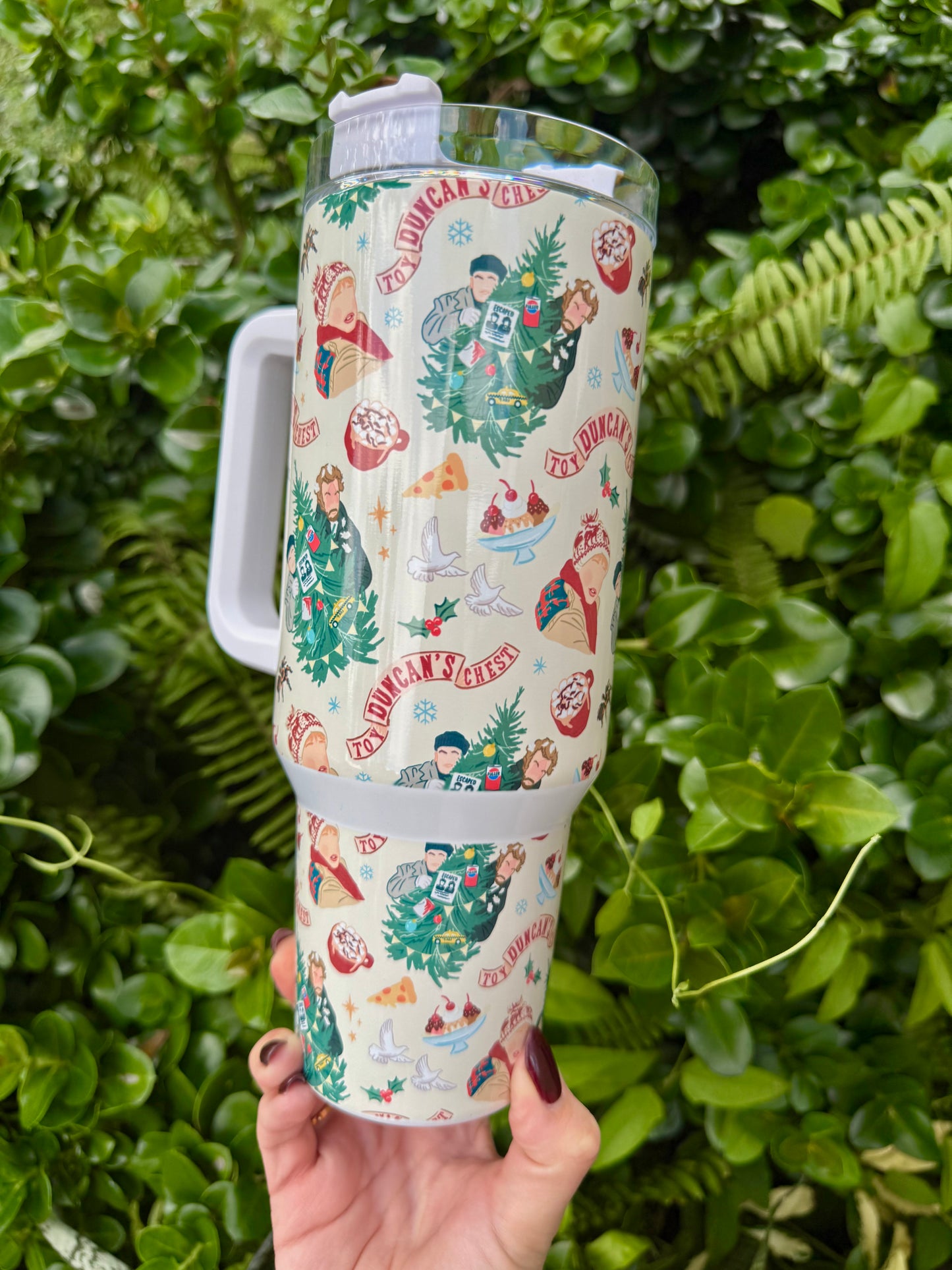 Home Alone Christmas 40oz Tumbler with Side Handle