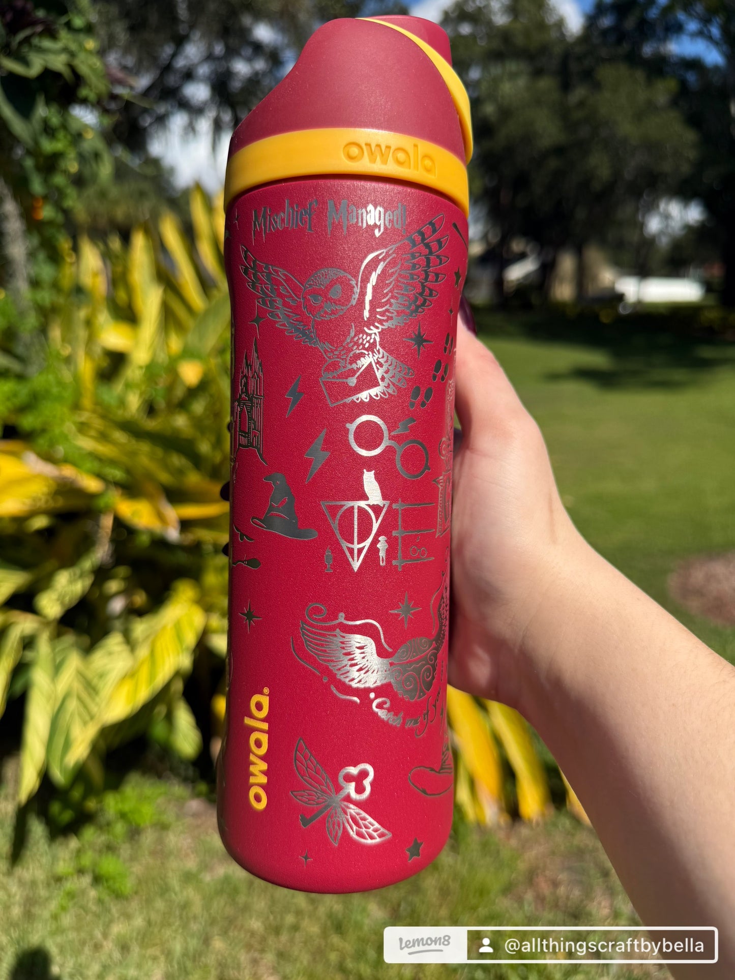 Harry Potter Engraved Owala FreeSip, Gryffindor