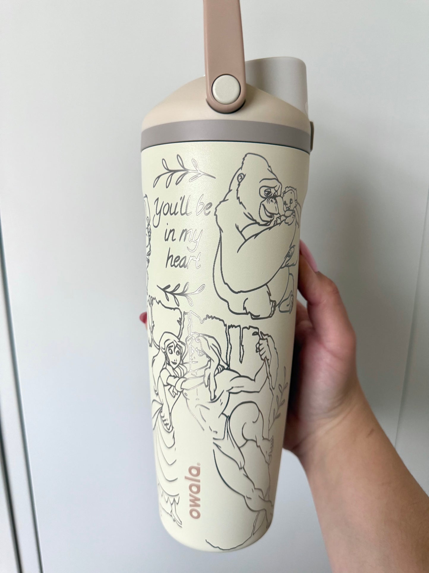 Jungle Prince Engraved Owala 30oz Tumbler