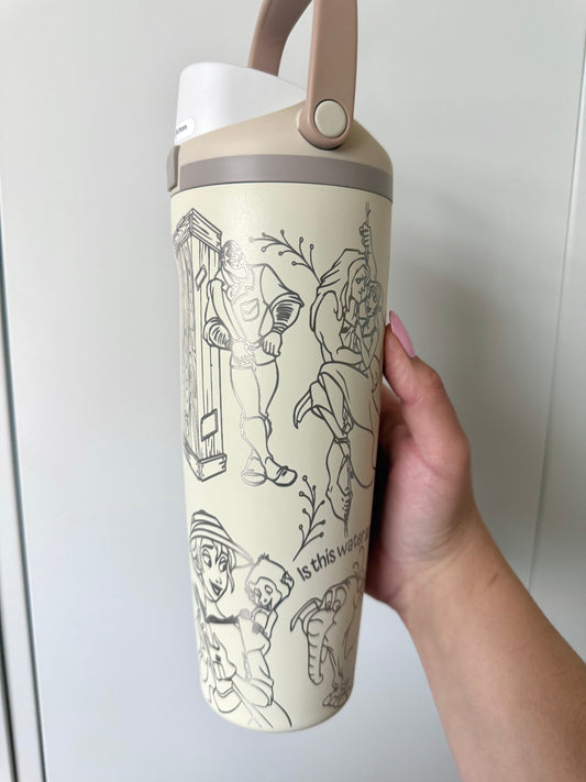 Jungle Prince Engraved Owala 30oz Tumbler