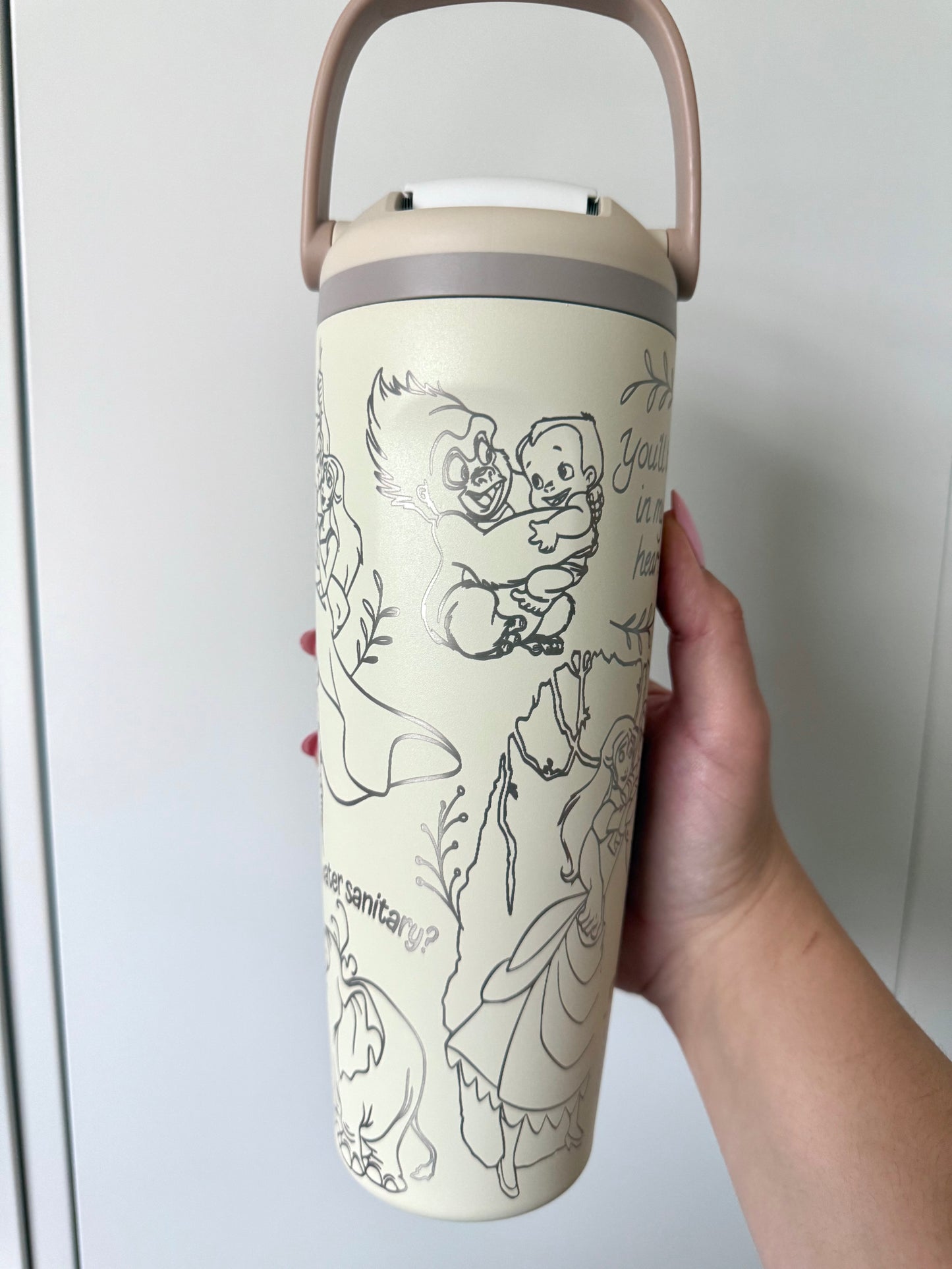 Jungle Prince Engraved Owala 30oz Tumbler