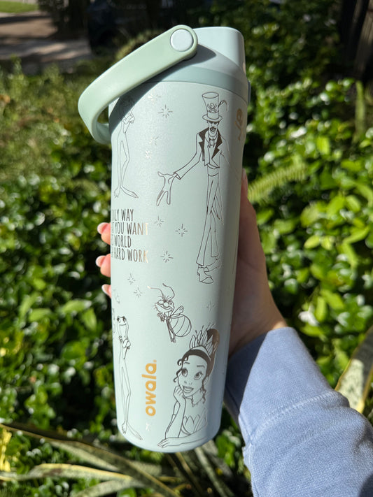 Tiana Princess and the Frog, Engraved Owala Sip Sway