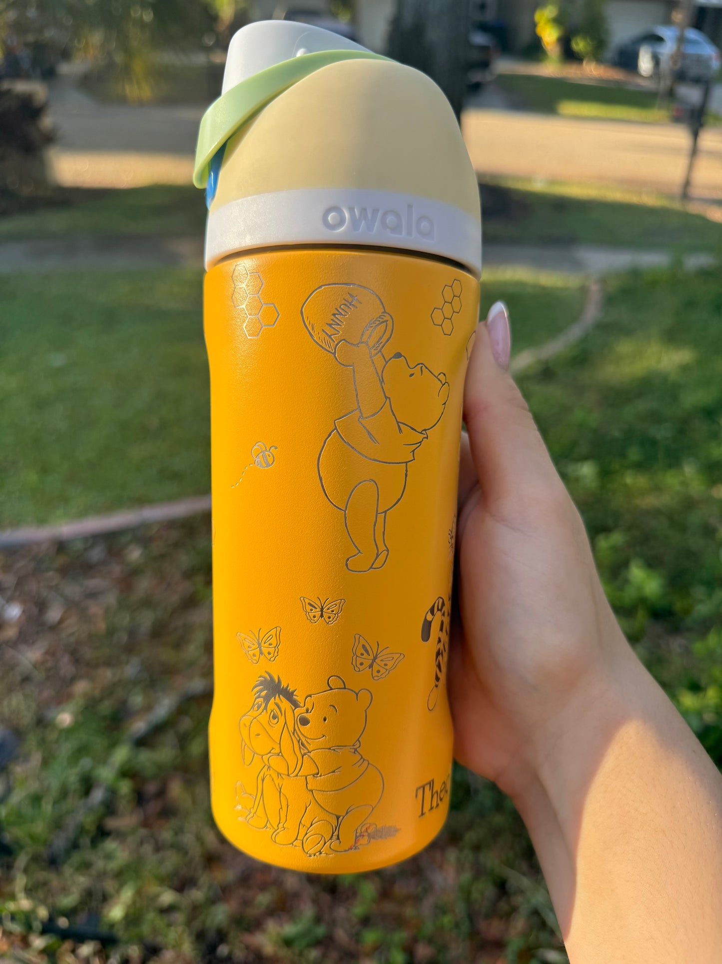 Kids Owala FreeSip 16oz, Pooh Bear