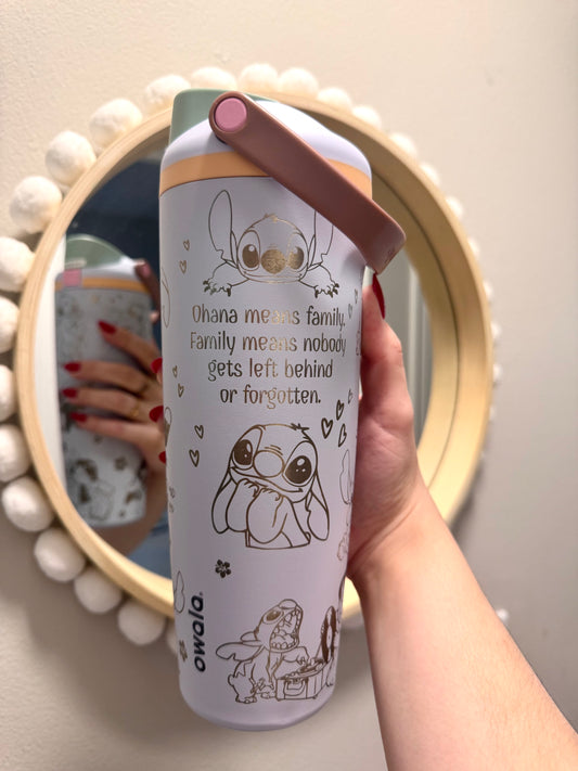 Ready to Ship Engraved Owala, Disney Lilo and Stitch 30oz