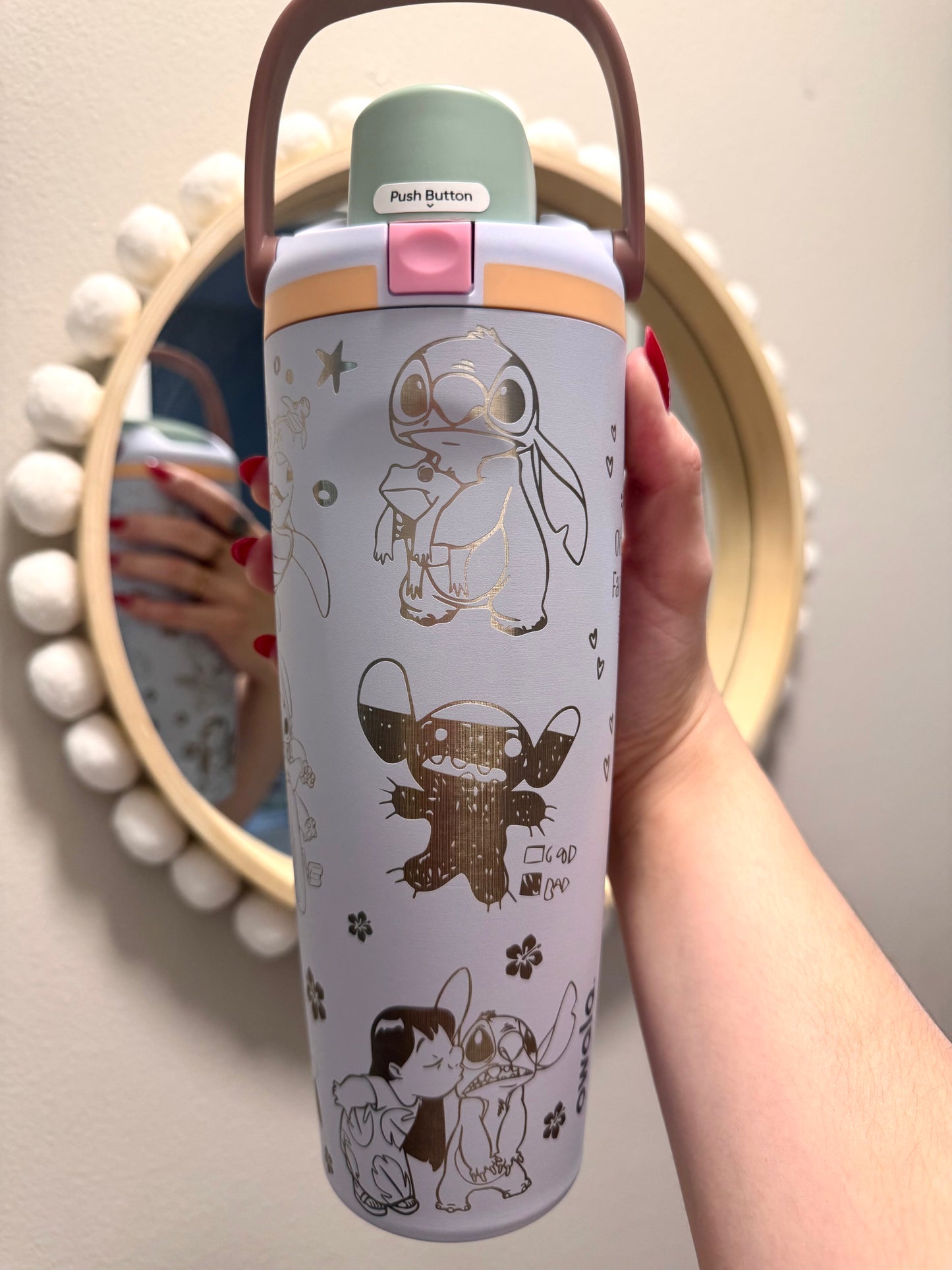 Ready to Ship Engraved Owala, Disney Lilo and Stitch 30oz