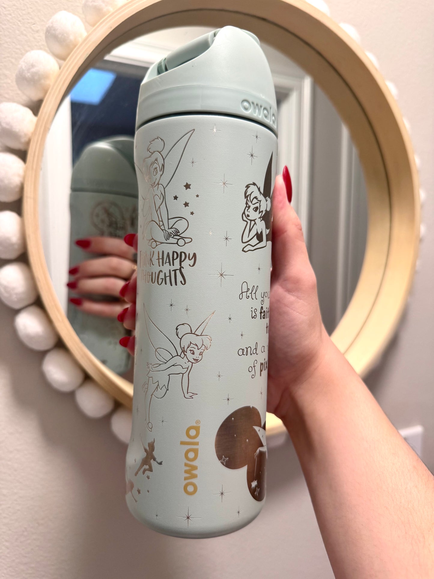 Ready to Ship Engraved Owala, Tinker Bell 24oz