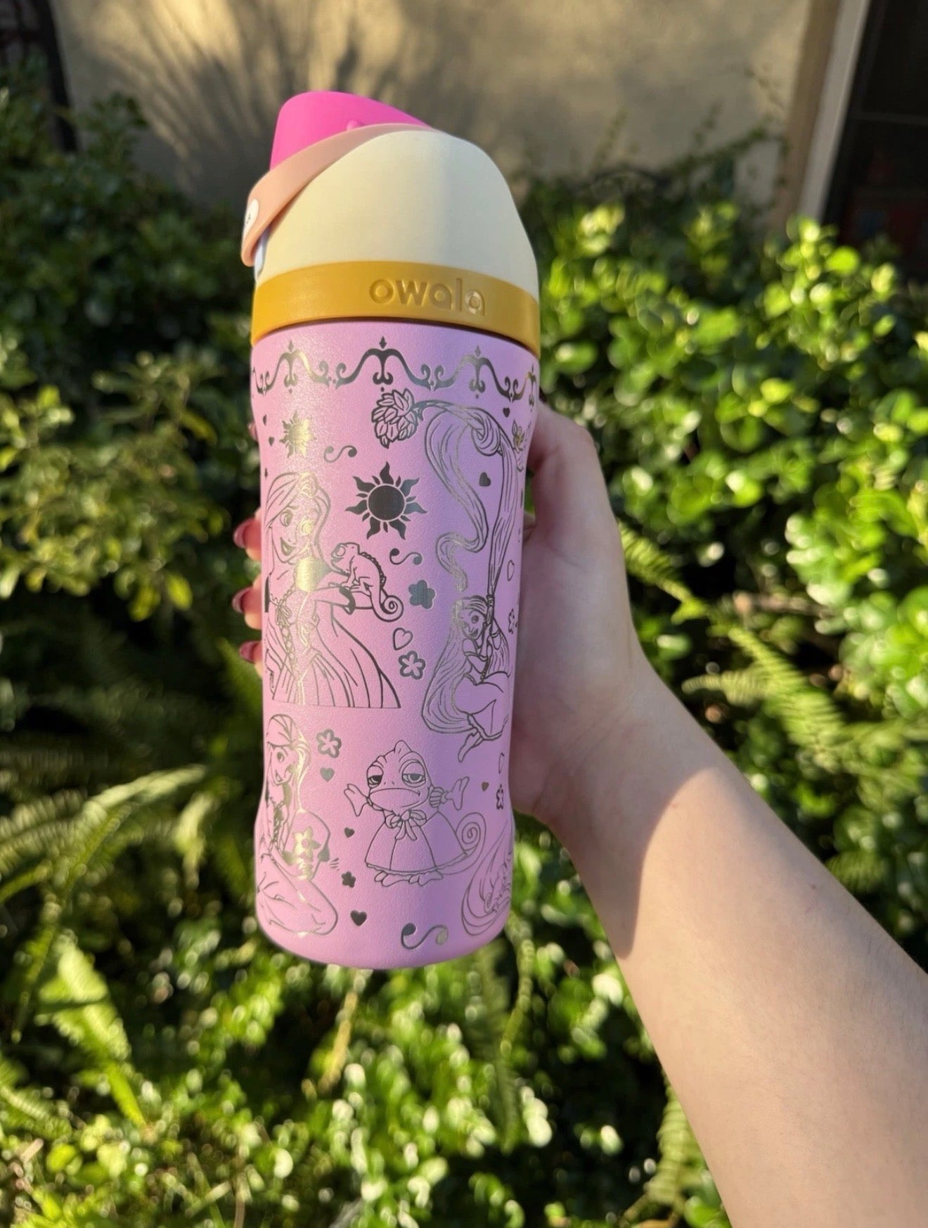Kids Owala Tangled FreeSip 16oz, Disney Rapunzel