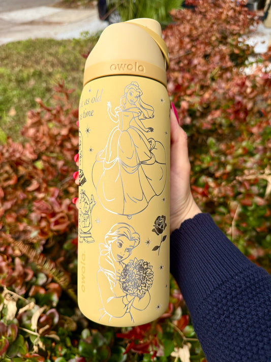 Disney Belle Owala FreeSip 32oz Beauty and the Beast, Autumn Vista