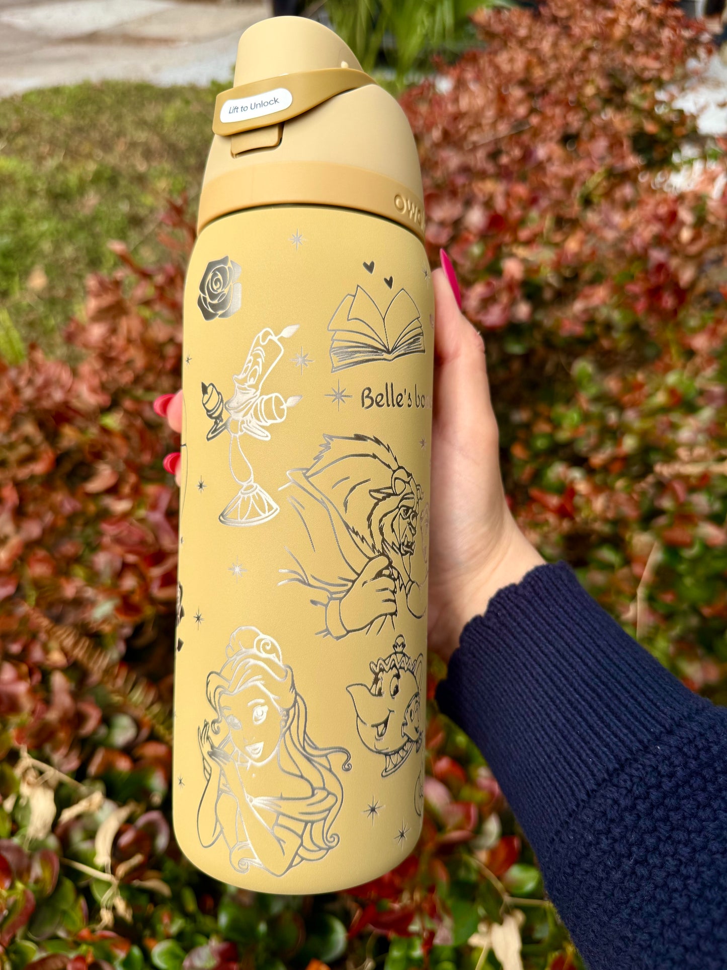 Disney Belle Owala FreeSip 32oz Beauty and the Beast, Autumn Vista