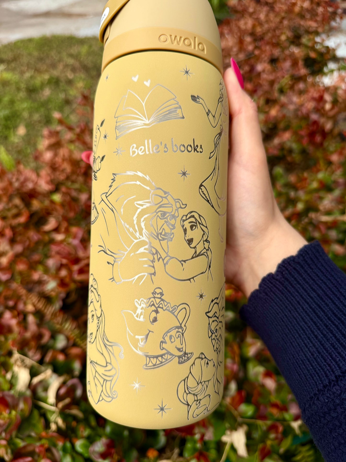 Disney Belle Owala FreeSip 32oz Beauty and the Beast, Autumn Vista