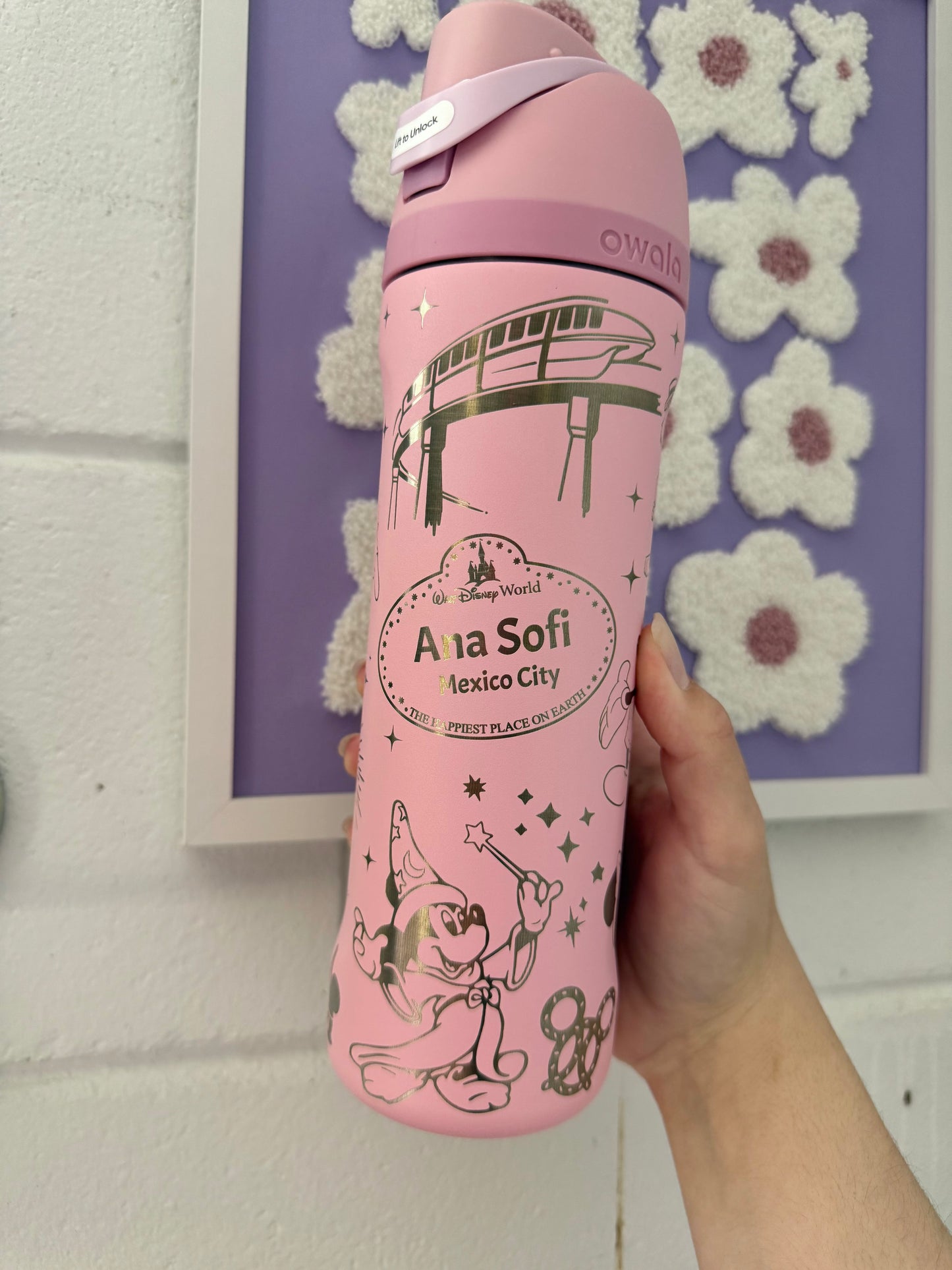 Cast Member Custom Design Engraved Owala Free Sip