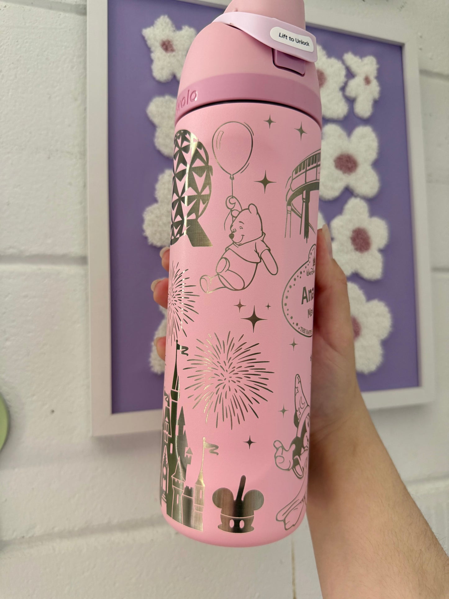 Cast Member Custom Design Engraved Owala Free Sip