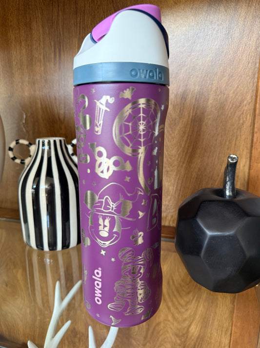 Disney Halloween Engraved Owala, Boo to you!