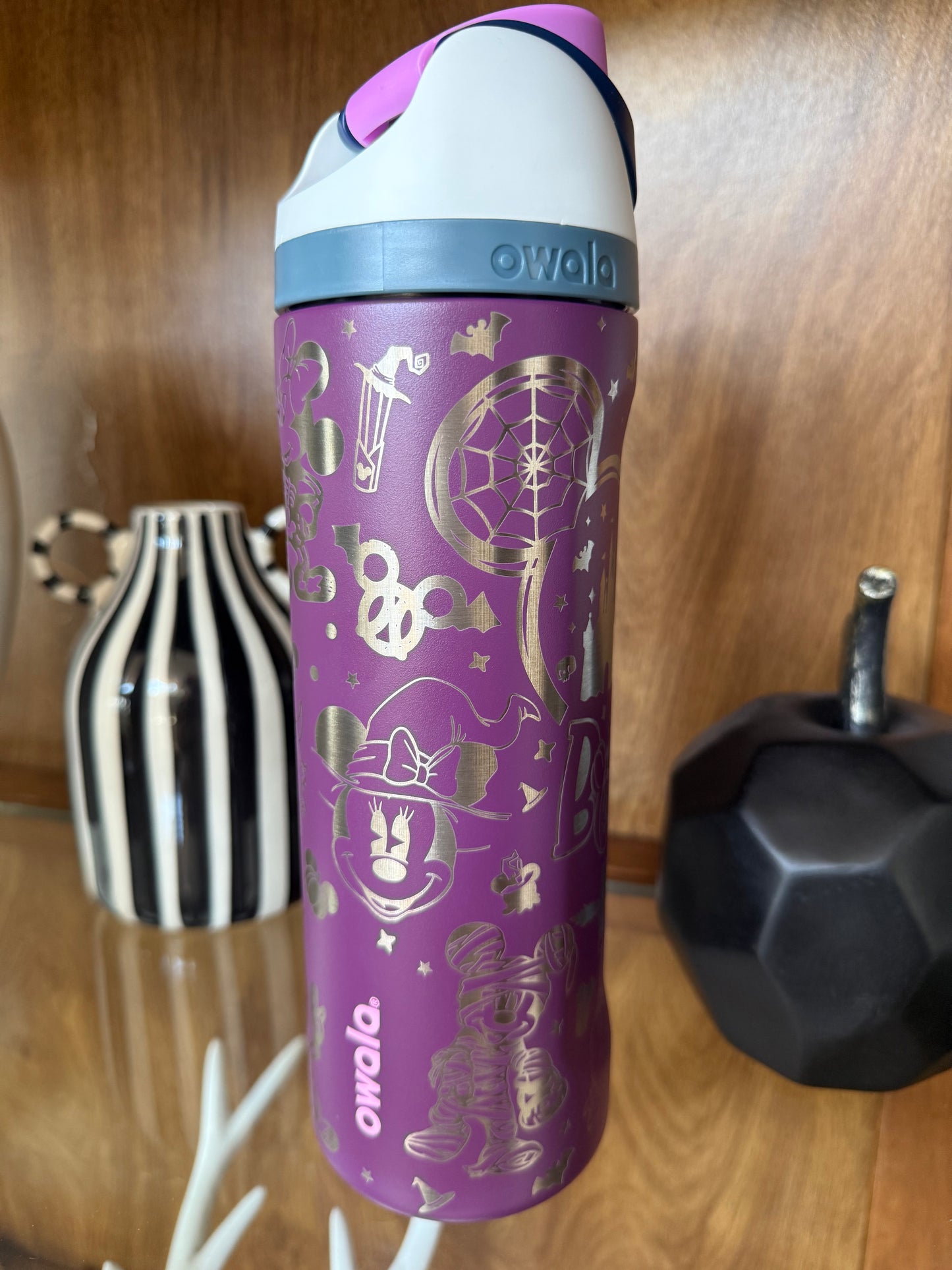 Disney Halloween Engraved Owala, Boo to you!