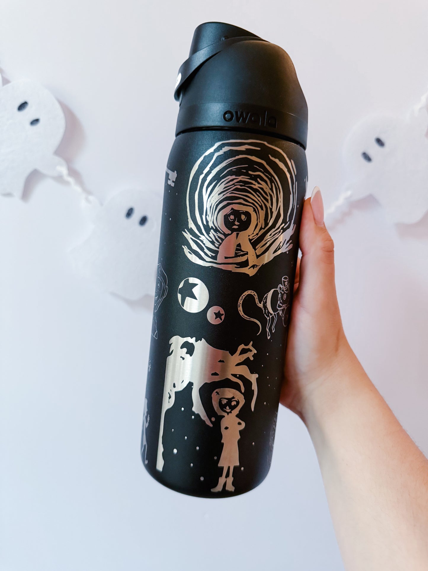 Coraline Owala Engraved Free Sip, 24oz or 32oz