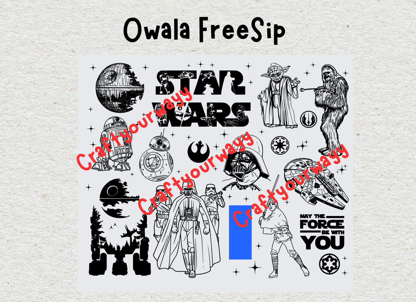 Star Wars Engraved Owala FreeSip 24oz