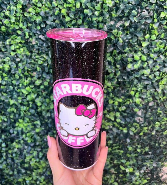 Kitty Inspired Personalized 20oz Starbucks Stainless Steel w/ Straw perfect gift for her