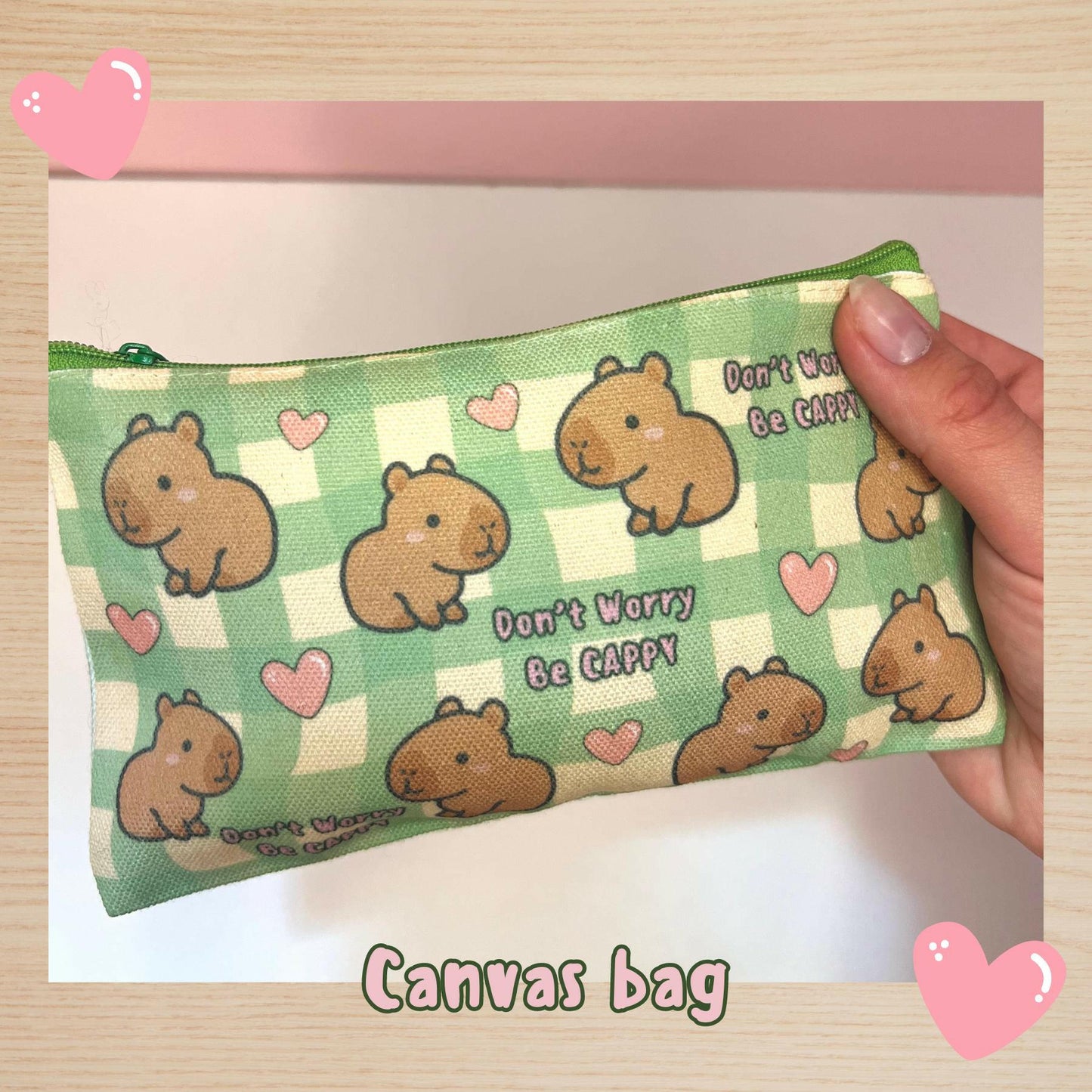 Capybara Cute Tumbler 16oz Don't Worry Be Cappy Glass Iced Coffee Cup with Straw and Lid, Kawaii Aesthetic Capybara gifts