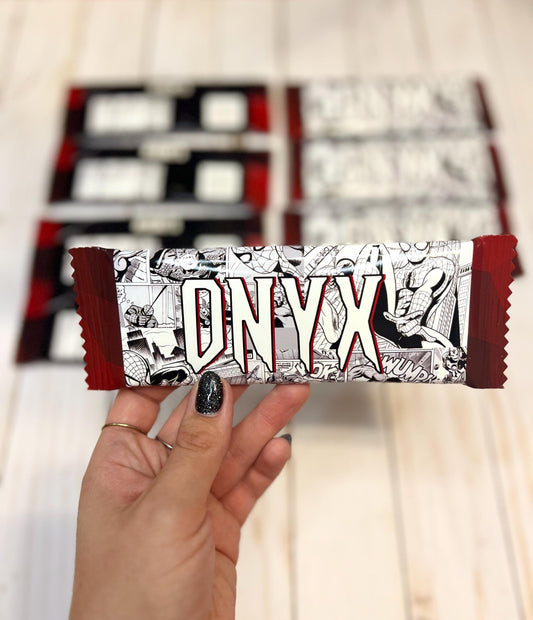 Spiderman Party Favor Bundle of Personalized Chocolate Bars 1.5oz Superhero Party, Tabletop decoration, Custom with Name and Age
