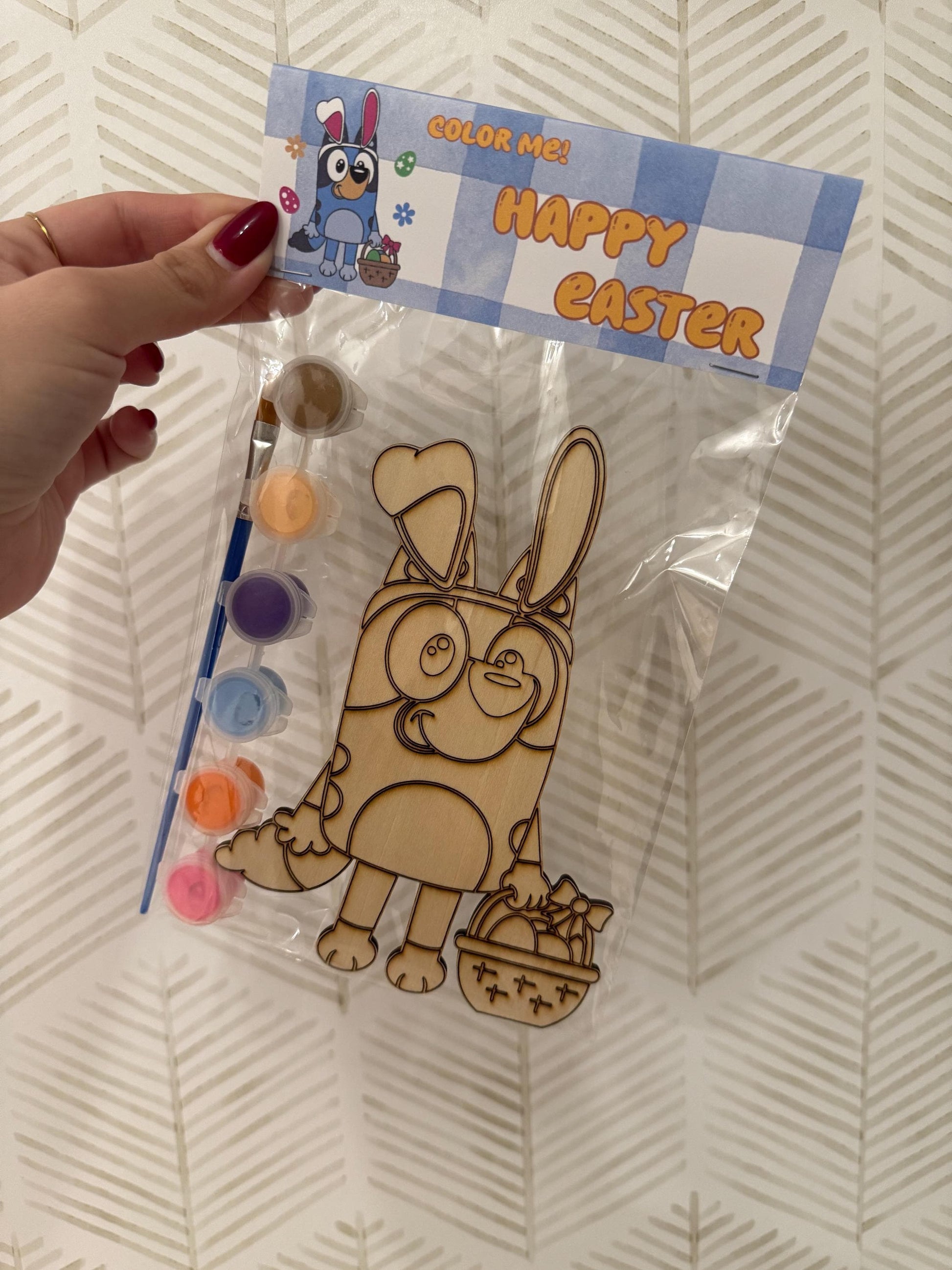 Bluey Easter Basket Stuffer, Easter gift for kids, Painting kit for kids, Easter for school, Coloring Kit