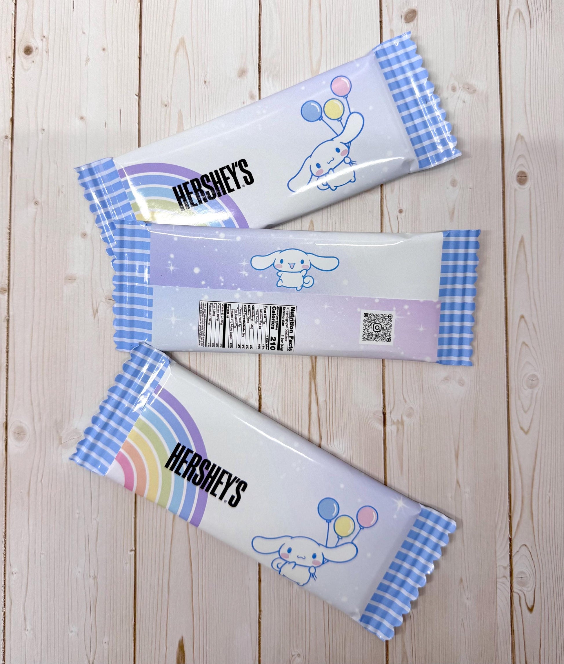 Cinnamon roll Birthday Party Chocolate Bars Bundle of Personalized Chocolate Bars 1.5oz Kawaii Party favor, Birthday Tabletop decoration