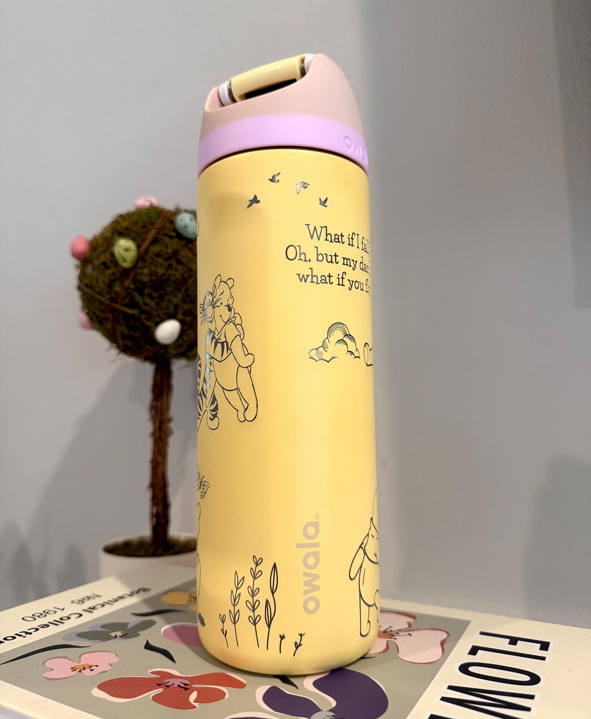 Custom Engraved Owala, Disney Winnie the Pooh, 24oz Free Sip, Laser Engraved, Pooh bear Tumbler, Disney engraved gifts, Pooh & Friends