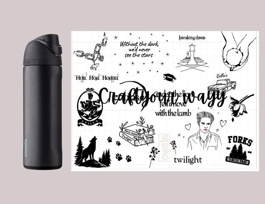 Custom Engraved Owala, Vampire Bella Edward, Owala Free Sip, Laser Engraved, Bella Edward Vampire Tumbler, Vampire engraved gifts