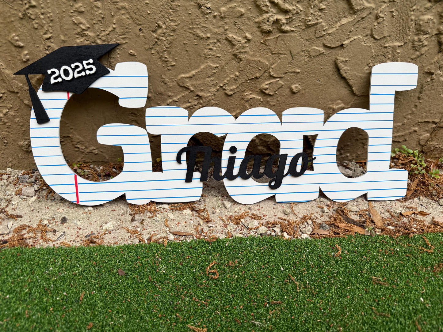 Graduation Gifts Kindergarten Grad name sign 2025 2026 Kids Graduation Party decorations Custom Name Sign Graduation Gift For Grandson