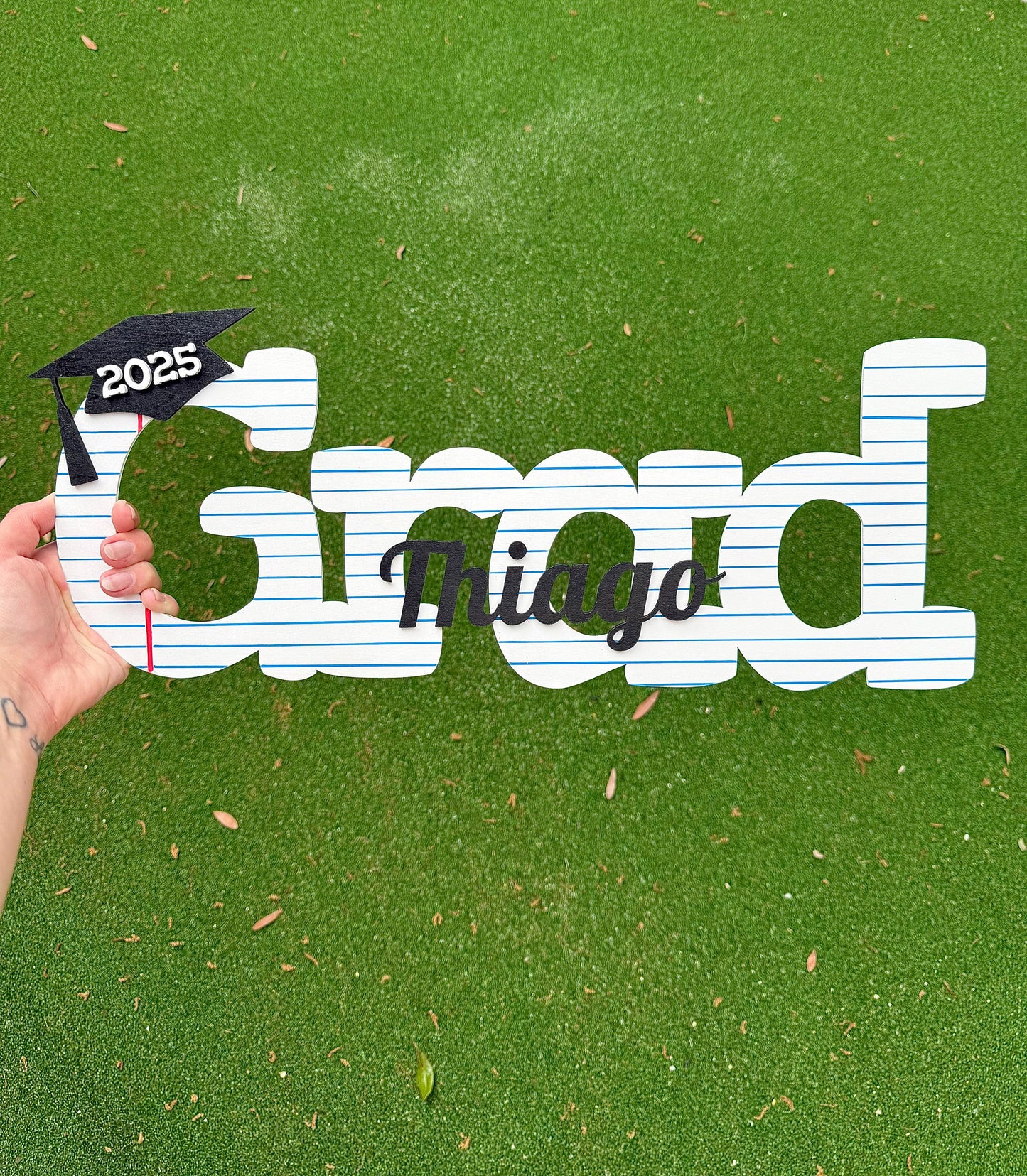 Graduation Gifts Kindergarten Grad name sign 2025 2026 Kids Graduation Party decorations Custom Name Sign Graduation Gift For Grandson
