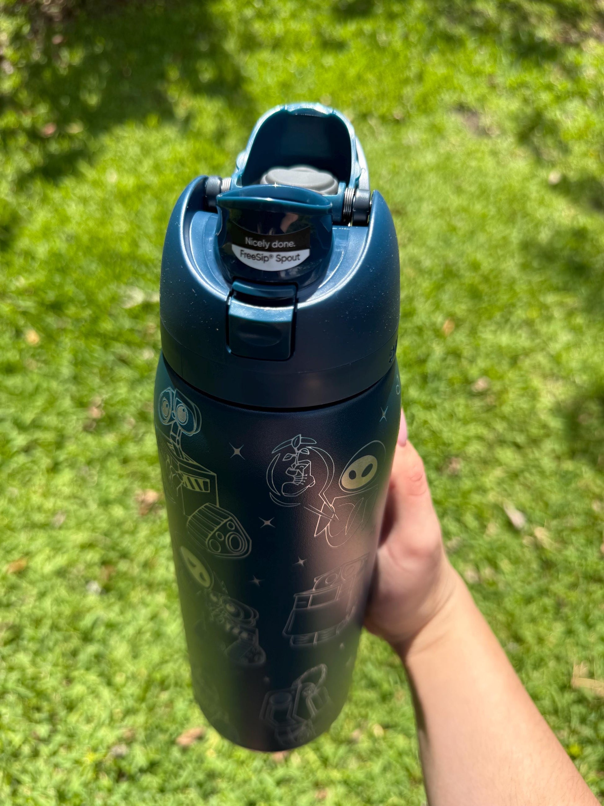 Custom Engraved Owala, Disney Wall E and Eve movie,Owala Free Sip, Laser Engraved, Wall-e Tumbler, Disney engraved gifts